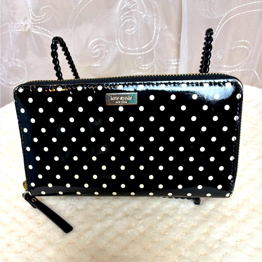 Kate Spade Neda Blake Avenue Polk Dot Continental Zip Wallet